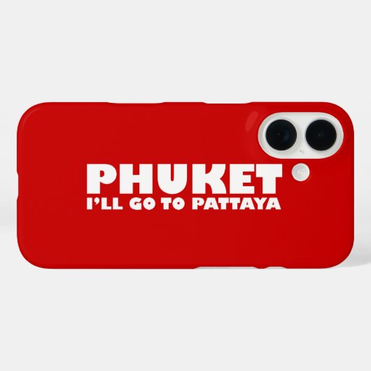 IK GA NAAR PATTAYA Case-Mate iPhone CASE (Achterkant (horizontaal))