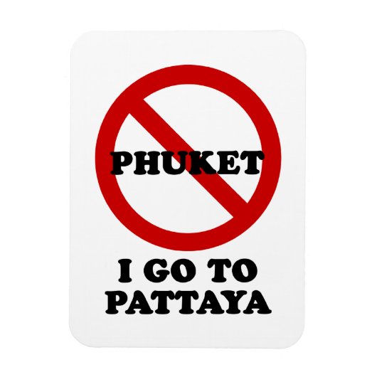 IK GA NAAR PATTAYA MAGNEET (Verticaal)