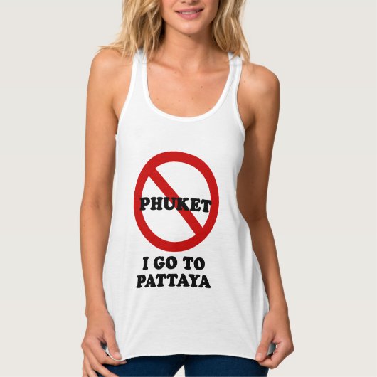 IK GA NAAR PATTAYA TANKTOP (Voorkant)