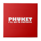 IK GA NAAR PATTAYA TEGELTJE (Voorkant)