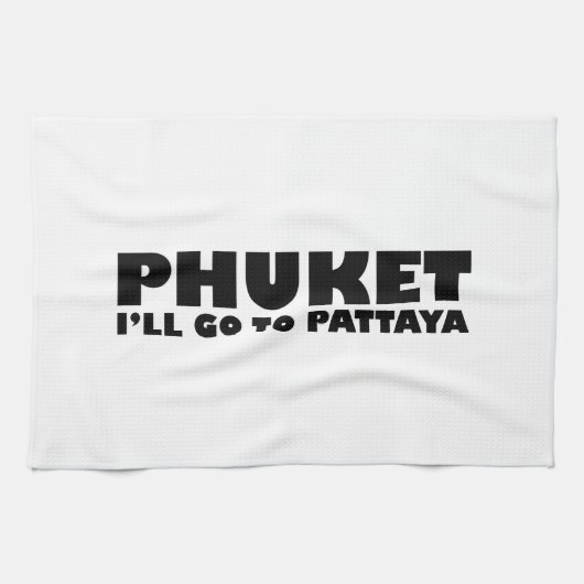 IK GA NAAR PATTAYA THEEDOEK (Horizontaal)