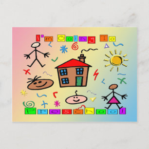 Ik ga naar Preschool Briefkaart