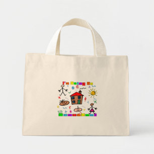 Ik ga naar Preschool Mini Tote Bag