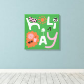 IK GA NAAR SCHEEPSSCHERM CANVAS AFDRUK (Insitu (Houten vloer))