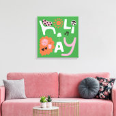 IK GA NAAR SCHEEPSSCHERM CANVAS AFDRUK (Insitu (Woonkamer))