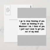 IK GA NAAR SLAAPDENKEN OVER JULLIE MISSCHIEN DAT J BRIEFKAART (Voorkant / Achterkant)