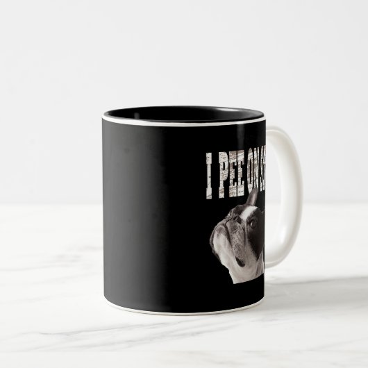 Ik ga naar Stuff Funny Cute French Bulldog Oders 4 Tweekleurige Koffiemok (Voorkant rechts)