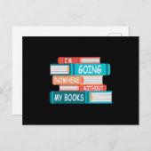 Ik ga nergens heen zonder mijn boeken briefkaart (Voorkant / Achterkant)