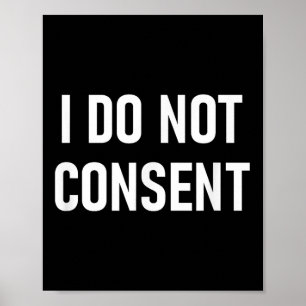 Ik ga niet akkoord, grappig, Sarcastisch, okes, fa Poster