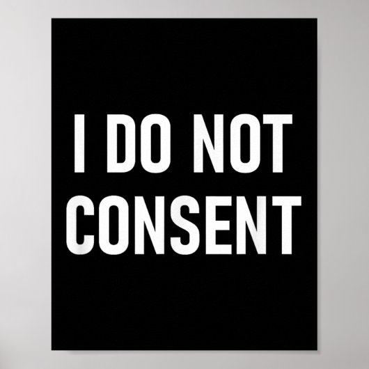 Ik ga niet akkoord, grappig, Sarcastisch, okes, fa Poster (Voorkant)