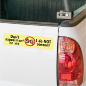 Ik ga niet akkoord met 5G Bumpersticker (Op Truck)
