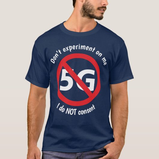 Ik ga niet akkoord met 5G T-shirt (Voorkant)