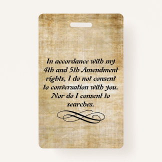 Ik ga niet akkoord met badge en lanyard