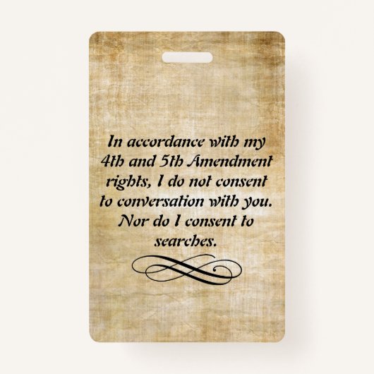 Ik ga niet akkoord met badge en lanyard (Voorkant)