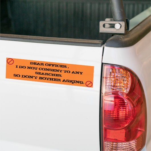 Ik ga niet akkoord met de Bumpersticker van zoekop (Op Truck)