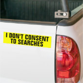 Ik ga niet akkoord met zoekopdrachten bumpersticker (Op Truck)