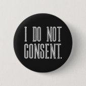 Ik ga niet akkoord ronde button 5,7 cm (Voorkant)