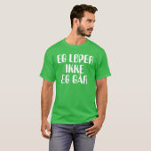 Ik ga niet lopen. Ik loop in Noors groen T-shirt (Voorkant volledig)
