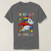 Ik ga niet mee naar de superhomepage van LGB Flag  T-shirt (Design voorkant)