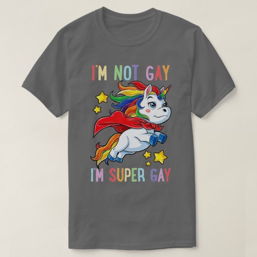 Ik ga niet mee naar de superhomepage van LGB Flag  T-shirt (Design voorkant)