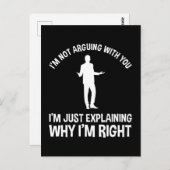 Ik ga niet met je naar bed briefkaart (Voorkant / Achterkant)