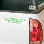 Ik ga niet te snel... bumpersticker (Op Truck)