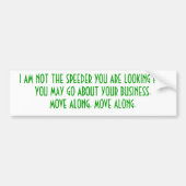 Ik ga niet te snel... bumpersticker (Voorkant)