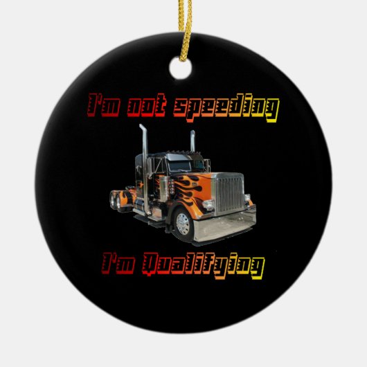 Ik ga niet verder keramisch ornament (Voorkant)