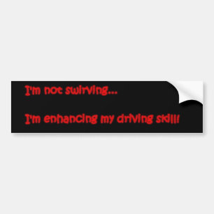 Ik ga niet zwemmen... bumpersticker