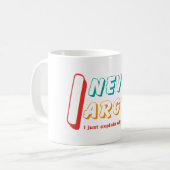 Ik ga nooit in discussie koffiemok (Voorkant links)