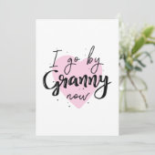 Ik ga nu door Granny Bedankkaart (Staand voorkant)