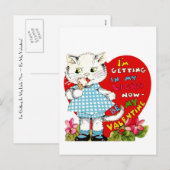 Ik ga nu in mijn likken ~ Wees mijn Valentijn! Feestdagenkaart (Voorkant / Achterkant)