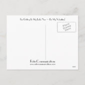 Ik ga nu in mijn likken ~ Wees mijn Valentijn! Feestdagenkaart (Achterkant)