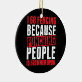 Ik ga omheinen, omdat mensen worden afgeschilderd keramisch ornament (Rechts)