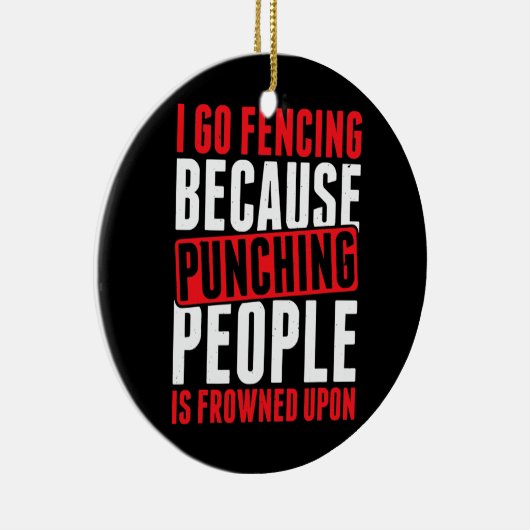 Ik ga omheinen, omdat mensen worden afgeschilderd keramisch ornament (Rechts)