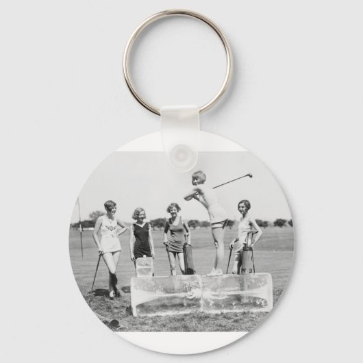 Ik ga op ICE Womens Golf in badpakken. Sleutelhanger (Voorkant)