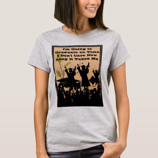 Ik ga op tijd Afstuderen worden T-shirt (Voorkant)