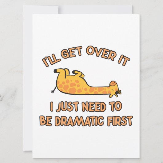 Ik ga over de Giraffe Save The Date (Voorkant)