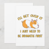 Ik ga over het Guinee-varken Bedankkaart (Voorkant / Achterkant)