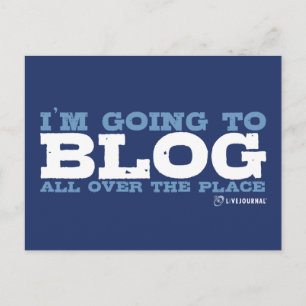 Ik ga overal bloggen (LiveJournal) Briefkaart
