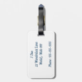 Ik ga overal met je Bagagelabel (Achterkant verticaal)