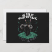 Ik ga overal waar ik een grappige kattenliefhebber kaart (Voorkant)