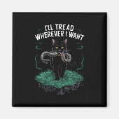 Ik ga overal waar ik een grappige kattenliefhebber magneet (Voorkant)