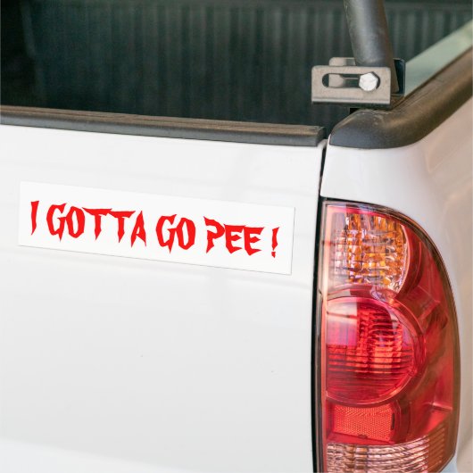 IK GA PEE-bumper sticker 1 (Op Truck)