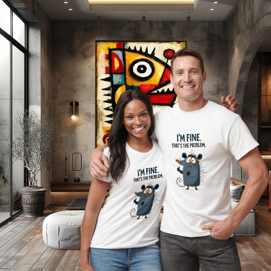Ik Ga Prima Dat Is Het Probleem Grappige Angstige  T-shirt