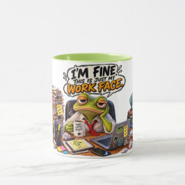 Ik Ga Prima Dit Is Mijn Werkgezicht Kikker Mok