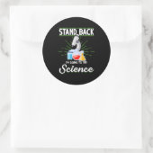 Ik ga proberen de biologie van de wetenschap uit t ronde sticker (Tas)