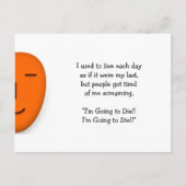 Ik ga sterven - een glimlach sturen - grappig Brie Briefkaart (Voorkant)