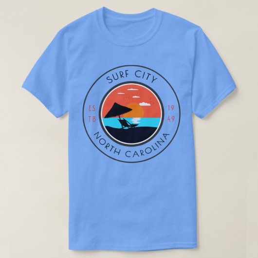 Ik ga Surf City North Olina spelen T-shirt (Design voorkant)