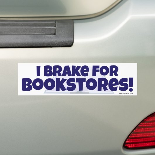 Ik ga terug naar boekwinkels. Fun Reader Slogan Bumpersticker (Op auto)